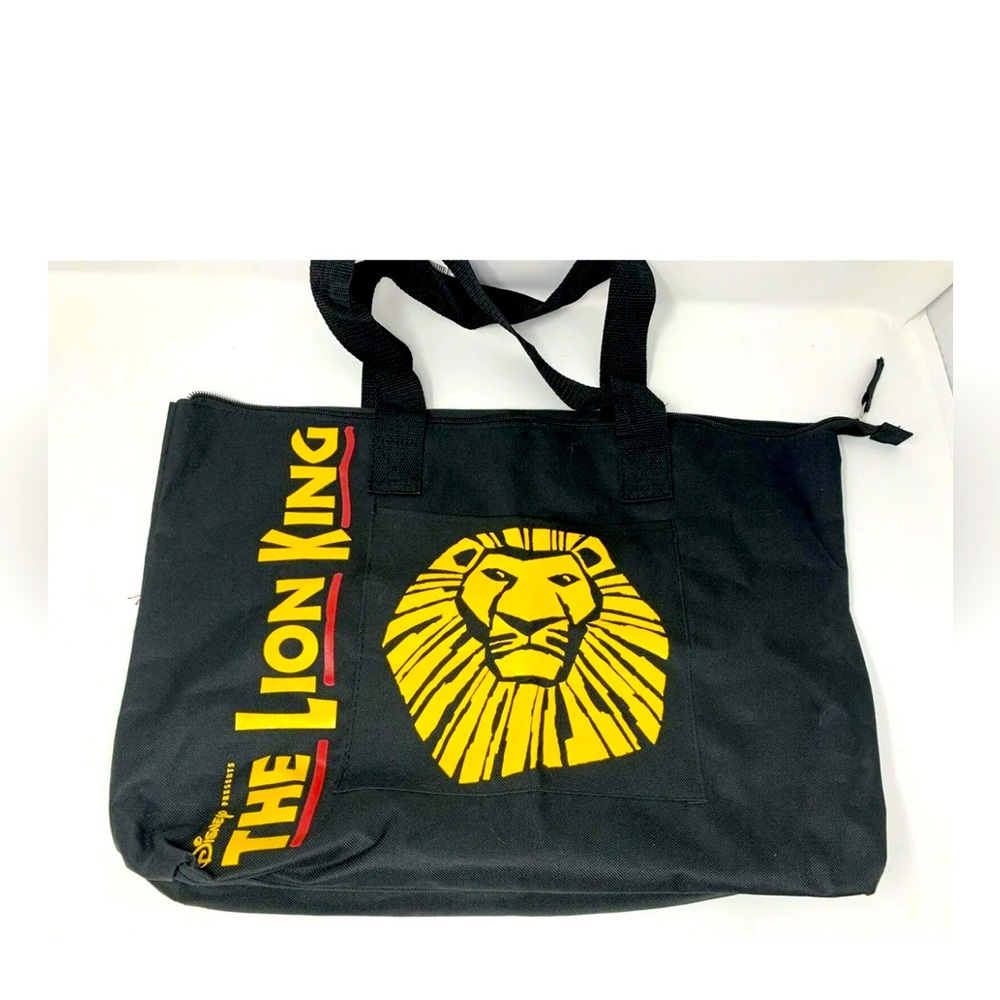 NEW WITH TAGS 2 DISNEY LION KING MUSICAL SIMBA BLACK ZIP LAPTOP SACHET BLACK BAG
